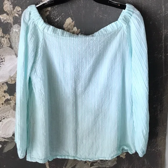 Massimo Dutti off shoulder viscose/linen/cotton elegant top - Picture 6 of 6